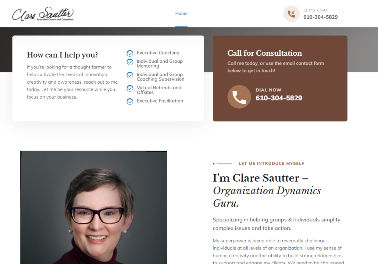 Clare Sautter - Executive Coach and Consultant - Chesapeake Software